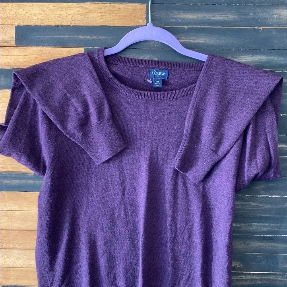 J.Crew Men’s Purple Wool Blend Sweater Size M 50% Wool 50% Acrylic Y-18